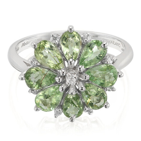 Bague en argent et Tourmaline Paraïba