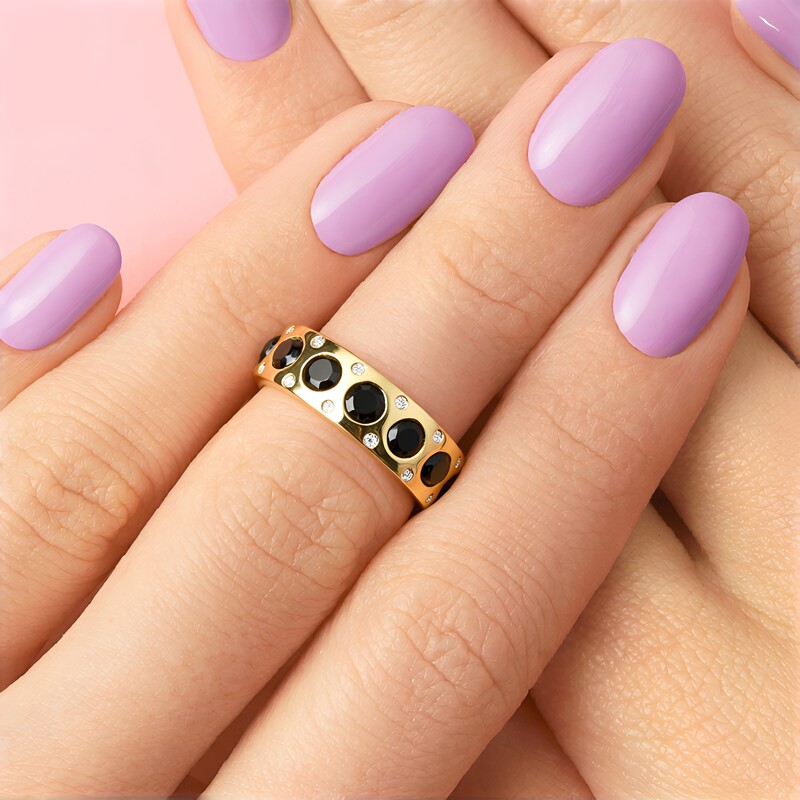 14K Black Diamond Gold Ring (de Melo Gold)