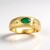 Bague en argent et Onyx vert