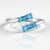 Anello in argento con Apatite Blu Neon