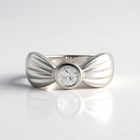 Anello in argento con Zircone (Adela Silber)