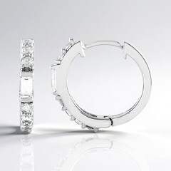 Orecchini in argento con Zaffiro Bianco (Adela Silber)