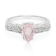 Bague en argent et Tourmaline cuprifère rose