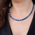 Collar en plata con Hematita azul
