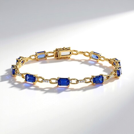 Bracciale in oro con Tanzanite AAA (CIRARI)