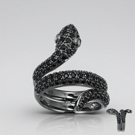 Anello in argento con Peridoto