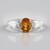 Anello in argento con Citrino Madeira