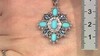Collar en plata con Turquesa bella durmiente (Dallas Prince Designs)