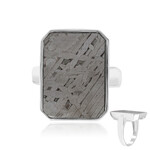 Bague en argent et Météorite d'Alétaï