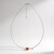 Collana in argento con Ambra Baltica Cognac (MONOSONO COLLECTION)