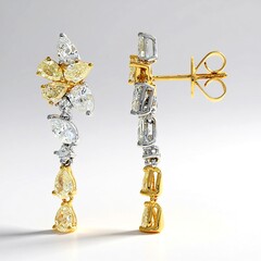 Orecchini in oro con Diamante Giallo SI2