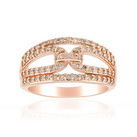 Anillo en oro con Diamante rosa de Francia de Argyle SI1