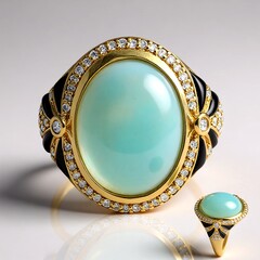 Anello in oro con Opale di Welo AAA