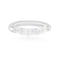 Anillo en plata con Piedra de Luna arcoíris (MONOSONO COLLECTION)