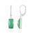 Boucles d'oreilles en argent et Chrysoprase (KM by Juwelo)