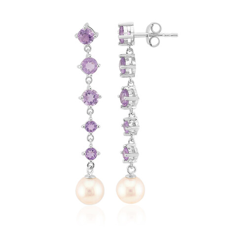 Edelstein-Silberohrringe