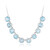 Collier en argent et Topaze bleu ciel