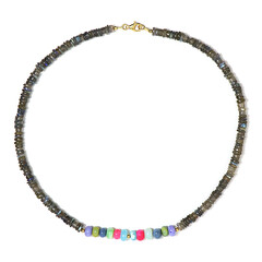 Collar en plata con Ópalo de Etiopía