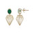 Pendientes en oro con Esmeralda de Brasil (Ornaments by de Melo)