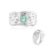 Paraibafarbener Smaragd-Silberring (SAELOCANA)