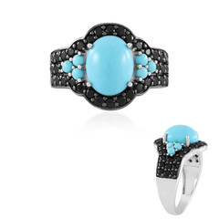 Anillo en plata con Turquesa bella durmiente (Faszination Türkis)