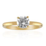 Anello in argento con Topazio Bianco