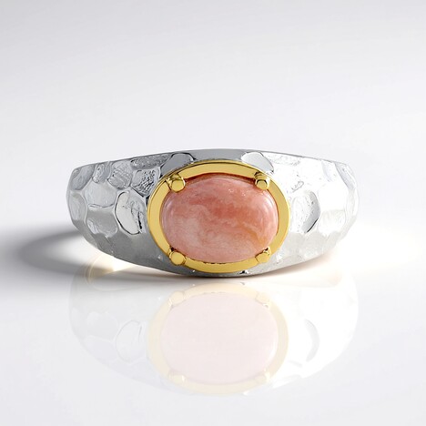Anello in argento con Rodocrosite (Faszination Türkis)