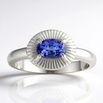 Anello in argento con Tanzanite (Pallanova)