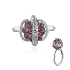 Anello in argento con Ametista Rose de France