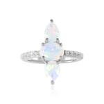 Anello in argento con Opale di Welo (Adela Silber)