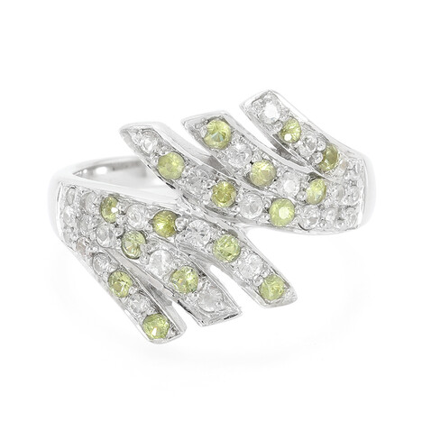 Zilveren ring met demantoiden