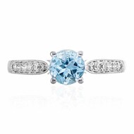 Blauer Apatit-Goldring (CIRARI)