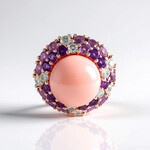 Ciondolo in argento con Opale Rosa (de Melo Essence)