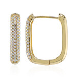 Zilveren oorbellen met zirkonen (M de Luca)