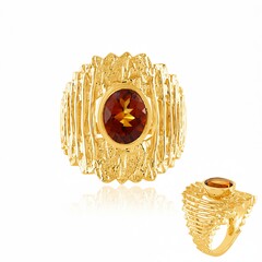 Madeira-Citrin-Silberring (de Melo Essence)