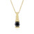 Black Diamond Silver Necklace