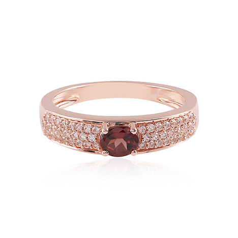 Bague en argent et Zircon rose
