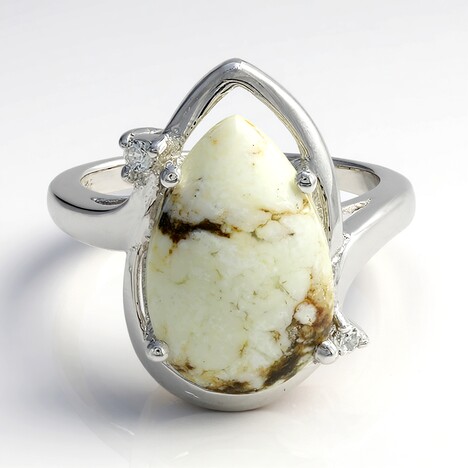 Anello in argento con Magnesite