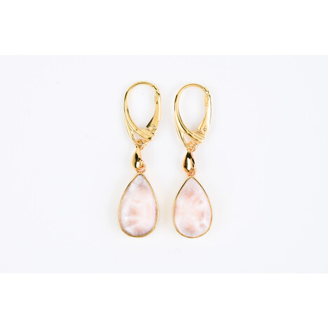 Pendientes en plata con Natrolita