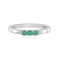 Bague en argent et Emeraude d'Ethiopie