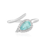 Blue Apatite Silver Ring