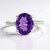 Bague en argent et Améthyste