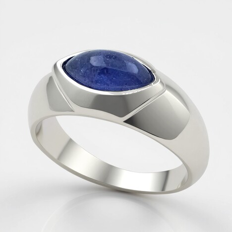 Anello in argento con Tanzanite