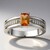Anello in argento con Topazio Tepetate