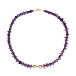 Edelstein-Silberhalskette