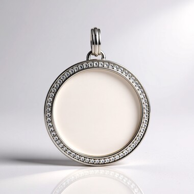 Pendentif en argent et Nacre