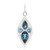 London Blue Topaz Silver Pendant (Remy Rotenier)