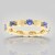 Anello in oro con Tanzanite AAA (de Melo Gold)