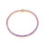 Gouden armband met Onverhitte Purper Saffieren