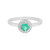 Colombian Emerald Silver Ring (MONOSONO COLLECTION)